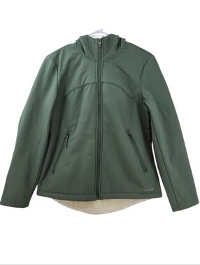 Avalanche Green Midweight Soft Shell Hooded Jacket Women’s Medium Sherpa Lined